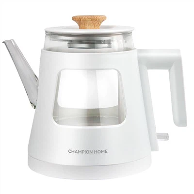 クリアガラス電気ケトル